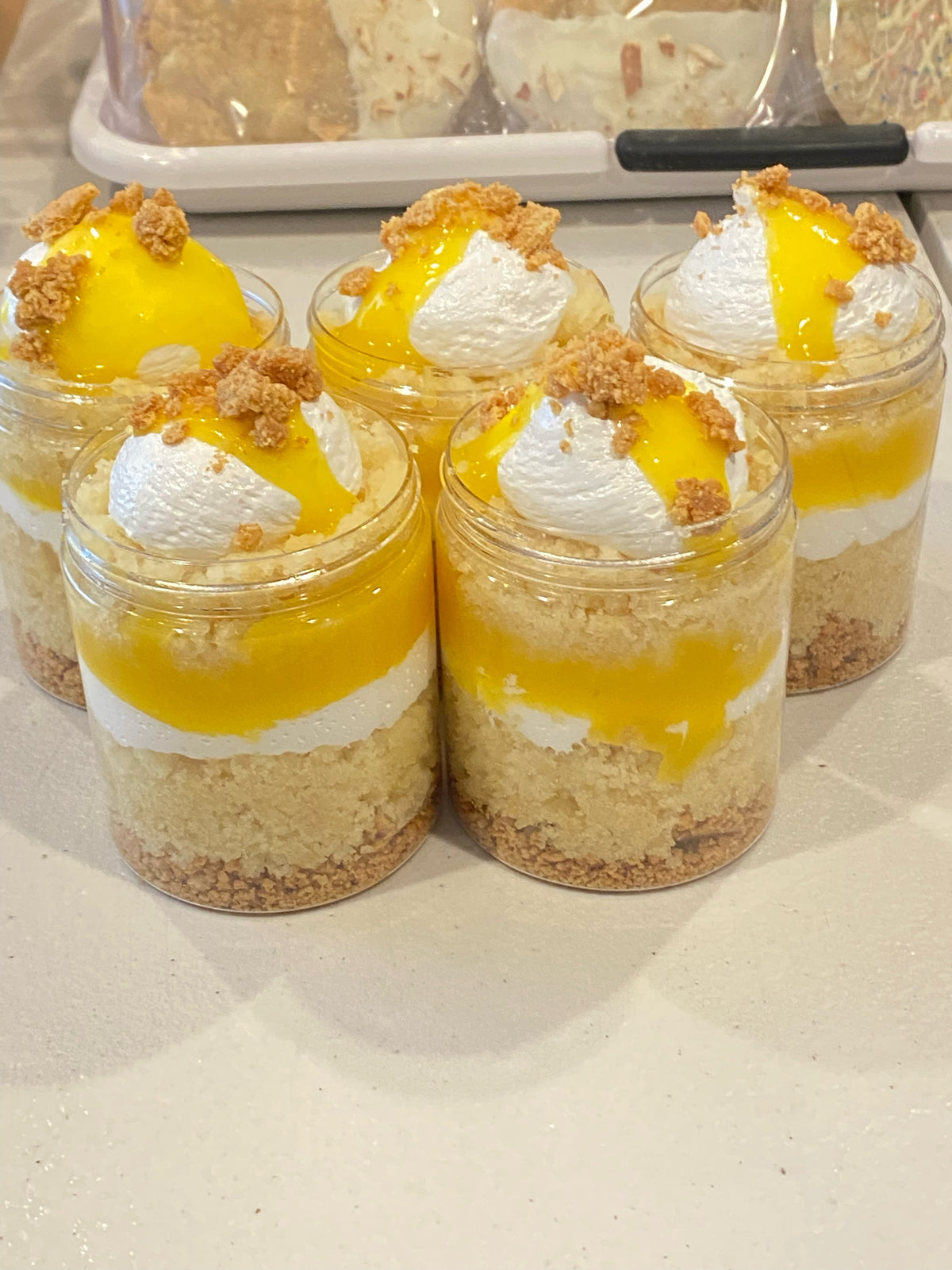 Lemon Meringue Cake Jar